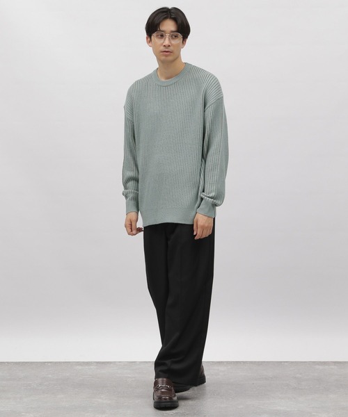 LAKOLE（ラコレ）の「ハリヌキリバーシブルプルオーバー / 907339（ニット/セーター・メンズ・ブルー/アイボリー/ネイビー/ライトグレー/マスタード・MEDIUM/X-LARGE/LARGE）」の7枚目の写真
