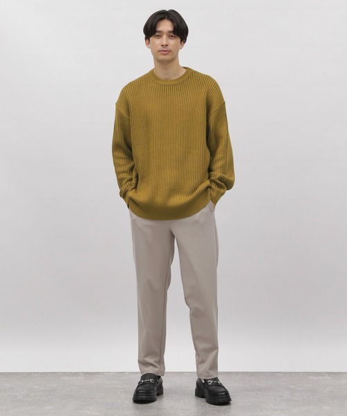 LAKOLE（ラコレ）の「ハリヌキリバーシブルプルオーバー / 907339（ニット/セーター・メンズ・ブルー/アイボリー/ネイビー/ライトグレー/マスタード・MEDIUM/X-LARGE/LARGE）」の8枚目の写真