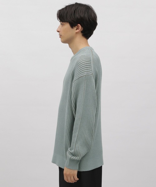 LAKOLE（ラコレ）の「ハリヌキリバーシブルプルオーバー / 907339（ニット/セーター・メンズ・ブルー/アイボリー/ネイビー/ライトグレー/マスタード・MEDIUM/X-LARGE/LARGE）」の17枚目の写真