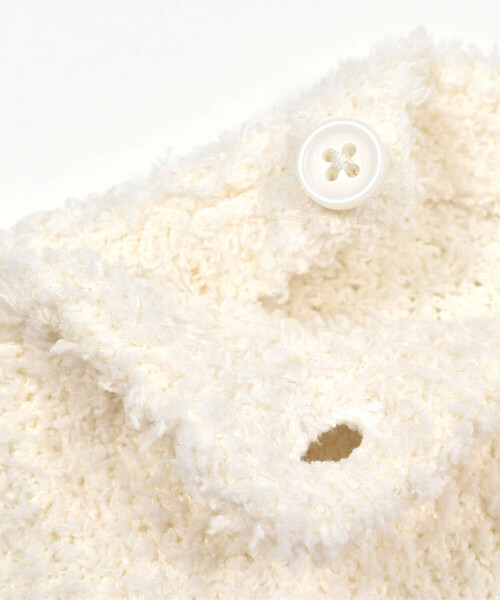 SLAP SLIP BABY(スラップスリップベビー)の「クマイチゴモチーフブークレニットロンパースベビー(70~80cm)(ロンパース・キッズ・ホワイト系その他2/ピンク系その他/オフホワイト/ベージュ・80cm/70cm)」の12枚目の写真