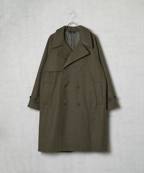 Casper John ウールメルトンオーバーコート　ブラウン CASPER JOHN（キャスパージョン）の「Wool melton over coat