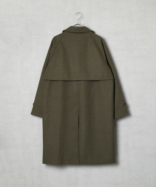 cuffne(カフネ)の「【cuffne(カフネ)】メルトンラグランスリーブトレンチコート(トレンチコート・メンズ・チャコール/ベージュ/ブラウン・M/L)」の5枚目の写真