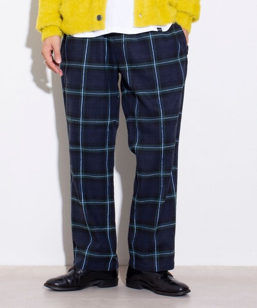 GLOSTER(グロスター)の「【GLOSTER/グロスター】GOODNESS イージーパンツ (チェック/ストライプ)(その他パンツ・メンズ・グレー/ブルー系その他2/バーガンディー/ブルー系その他・S/M/L)」の3枚目の写真