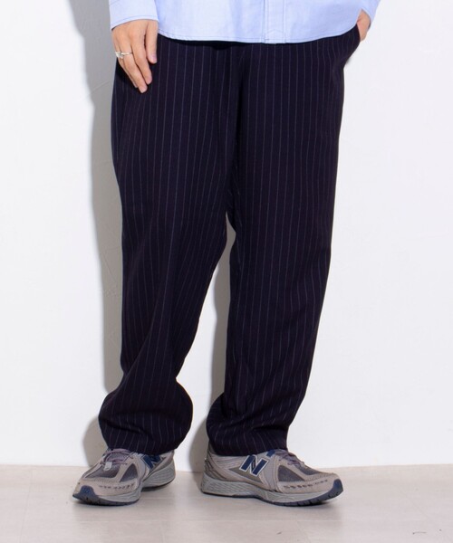 GLOSTER(グロスター)の「【GLOSTER/グロスター】GOODNESS イージーパンツ (チェック/ストライプ)(その他パンツ・メンズ・グレー/ブルー系その他2/バーガンディー/ブルー系その他・S/M/L)」の4枚目の写真