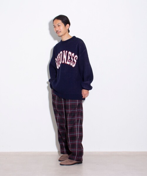 GLOSTER(グロスター)の「【GLOSTER/グロスター】GOODNESS イージーパンツ (チェック/ストライプ)(その他パンツ・メンズ・グレー/ブルー系その他2/バーガンディー/ブルー系その他・S/M/L)」の18枚目の写真