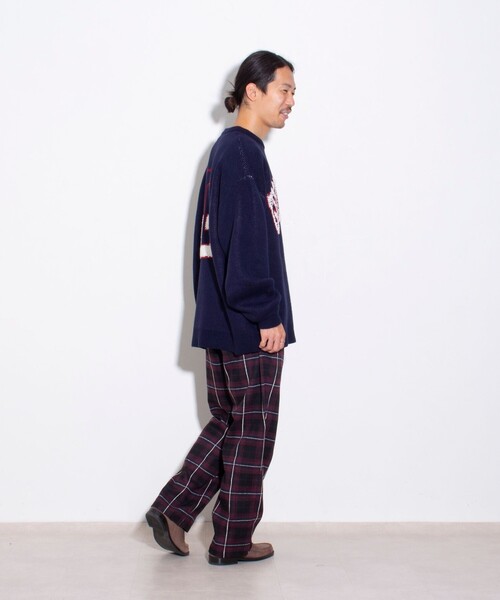 GLOSTER(グロスター)の「【GLOSTER/グロスター】GOODNESS イージーパンツ (チェック/ストライプ)(その他パンツ・メンズ・グレー/ブルー系その他2/バーガンディー/ブルー系その他・S/M/L)」の20枚目の写真