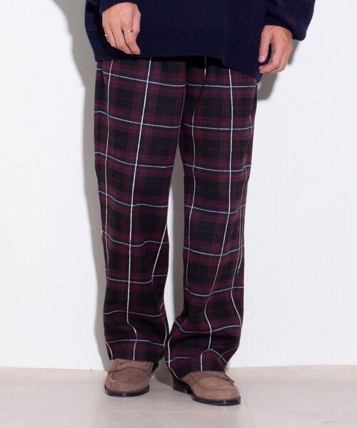 GLOSTER(グロスター)の「【GLOSTER/グロスター】GOODNESS イージーパンツ (チェック/ストライプ)(その他パンツ・メンズ・グレー/ブルー系その他2/バーガンディー/ブルー系その他・S/M/L)」の22枚目の写真
