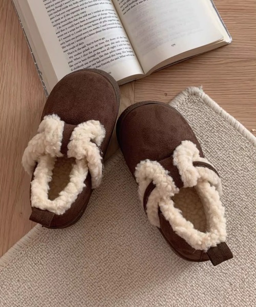 スエードモコモコムートンスリッポン（スリッポン）｜Vipoa（ヴィポア