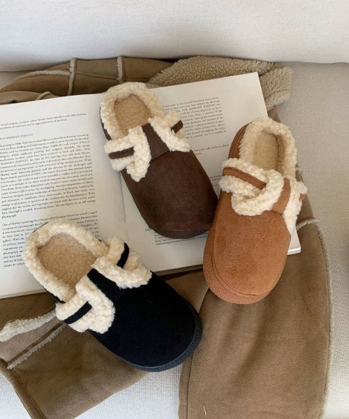 スエードモコモコムートンスリッポン（スリッポン）｜Vipoa（ヴィポア