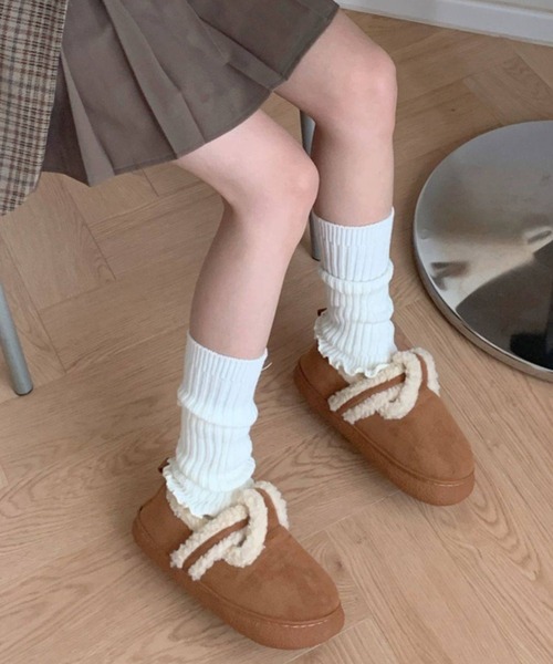 スエードモコモコムートンスリッポン（スリッポン）｜Vipoa（ヴィポア