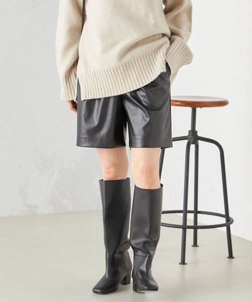 SHIPS(シップス)の「〈手洗い可能〉ハーフ タック パンツ(その他パンツ・レディース・ゴールド/ブラック・38/36)」の22枚目の写真