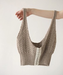 CLEIO | 【CLEIO】2WAYリネンニットビスチェ/2WAY LINEN KNITTED BUSTIER/982-11602(ニット/セーター)