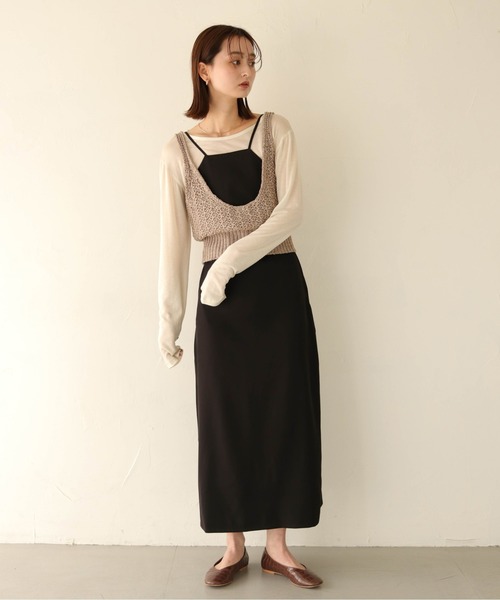 CLEIO（クレイオ）の「【CLEIO】2WAYリネンニットビスチェ/2WAY LINEN KNITTED BUSTIER/982-11602（ニット/セーター・レディース・アイボリー/ベージュ/ブラウン・FREE）」の21枚目の写真