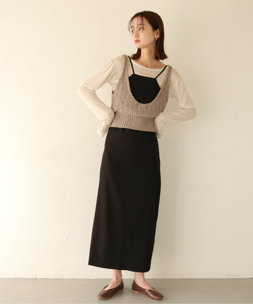 CLEIO（クレイオ）の「【CLEIO】2WAYリネンニットビスチェ/2WAY LINEN KNITTED BUSTIER/982-11602（ニット/セーター・レディース・アイボリー/ベージュ/ブラウン・FREE）」の20枚目の写真