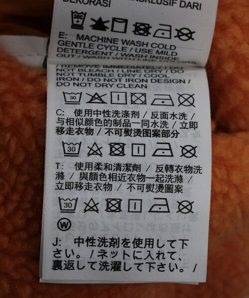 NIKE（ナイキ）の「NIKE/ナイキ 限定展開 スウッシュ フルジップ リバーシブル ボアジャケット（ブルゾン・メンズ・ブラック/チャコールグレー/オレンジ/パープル/ピンク/ベージュ・MEDIUM/LARGE/X-LARGE/XX-LARGE/SMALL/#18）」の9枚目の写真