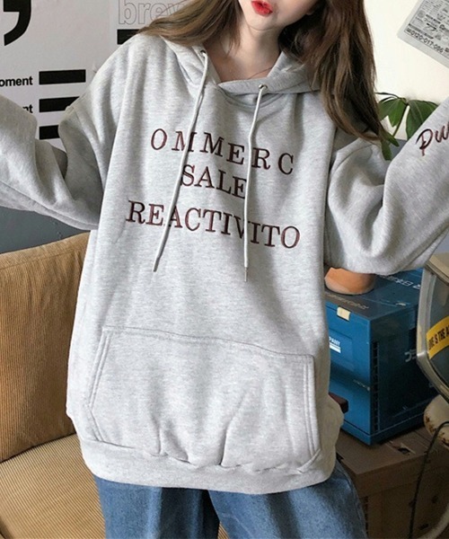 Miniministore(ミニミニストア)の「裏起毛パーカー トレーナー秋冬スウェット(パーカー・レディース・ラベンダー/ネイビー/グレー・XL)」の5枚目の写真
