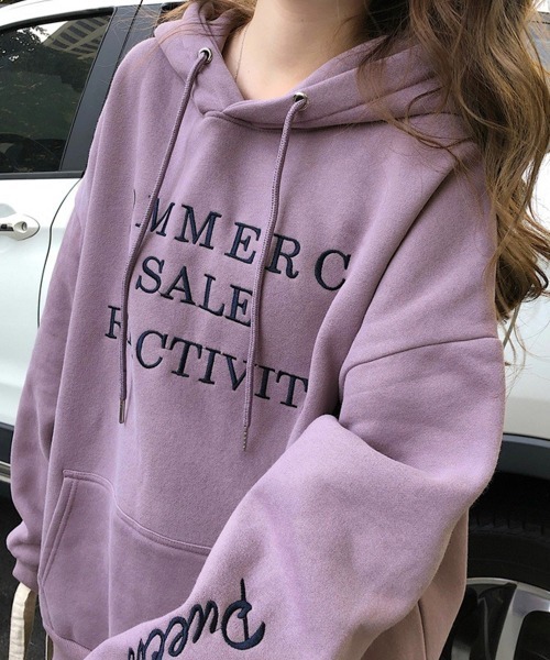 Miniministore(ミニミニストア)の「裏起毛パーカー トレーナー秋冬スウェット(パーカー・レディース・ラベンダー/ネイビー/グレー・XL)」の12枚目の写真