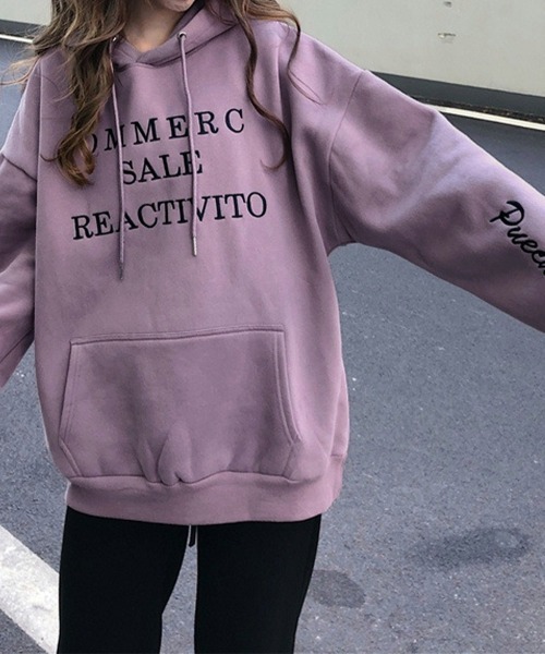 Miniministore(ミニミニストア)の「裏起毛パーカー トレーナー秋冬スウェット(パーカー・レディース・ラベンダー/ネイビー/グレー・XL)」の13枚目の写真