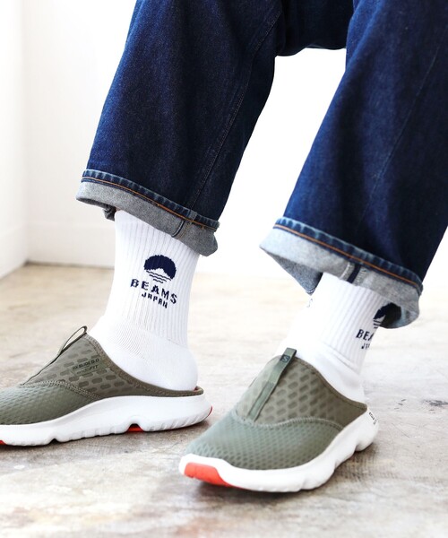 BEAMS JAPAN（ビームス　ジャパン）の「【別注】BEAMS JAPAN / 通学快足 ソックス Vol.2（ソックス/靴下・メンズ・ホワイト系その他2/オレンジ/ネイビー/ホワイト・25㎝～27㎝/23㎝～25㎝/21㎝～23㎝/27cm～29cm）」の9枚目の写真