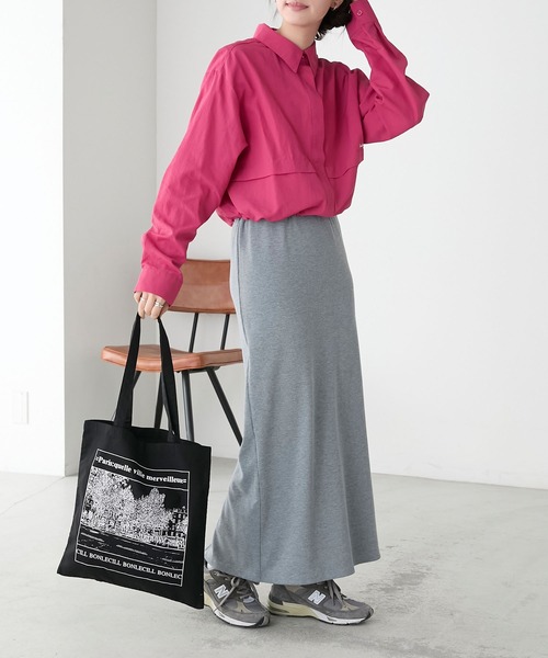 BONLECILL（ボンルシール）の「PARIS スーベニアコットンリネントートバッグ（トートバッグ・レディース・ブラック/アイボリー・FREE）」の3枚目の写真