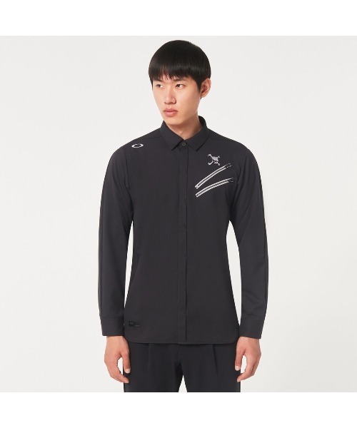 【セール】オークリー SKULL REVOLVE 3D WV LS SHIRT/ゴルフウェア/シャツ /GOLF ゴルフ /OAKLEY（シャツ/ブラウス）｜OAKLEY（オークリー）