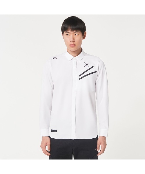 【セール】オークリー SKULL REVOLVE 3D WV LS SHIRT/ゴルフウェア/シャツ /GOLF ゴルフ /OAKLEY（シャツ/ブラウス）｜OAKLEY（オークリー）