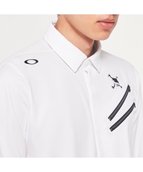 【セール】オークリー SKULL REVOLVE 3D WV LS SHIRT/ゴルフウェア/シャツ /GOLF ゴルフ /OAKLEY（シャツ/ブラウス）｜OAKLEY（オークリー）