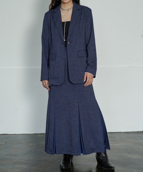 CIEL'AIR（シエルエアー）の「Back Slit Jacket（その他アウター・レディース・ネイビー・FREE）」の9枚目の写真