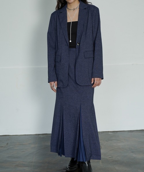 CIEL'AIR（シエルエアー）の「Back Slit Jacket（その他アウター・レディース・ネイビー・FREE）」の10枚目の写真