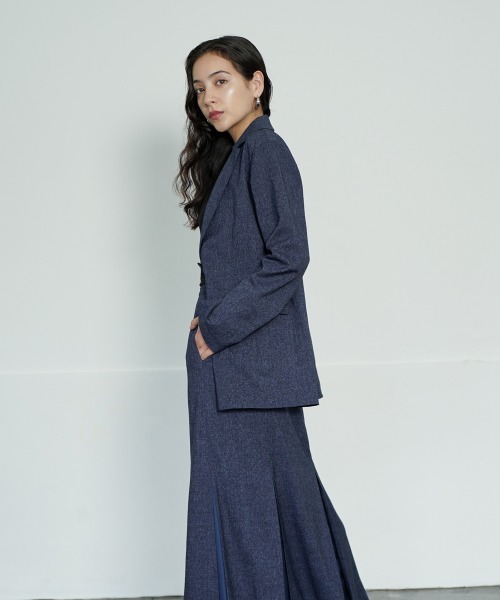 CIEL'AIR（シエルエアー）の「Back Slit Jacket（その他アウター・レディース・ネイビー・FREE）」の2枚目の写真