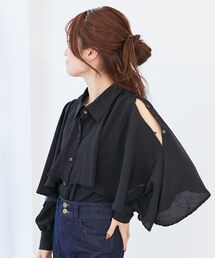 MAJESTIC LEGON | 肩あきケープブラウス(シャツ/ブラウス)