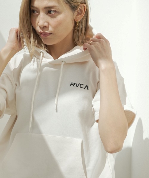RVCA(ルーカ)の「RVCA レディース MINI RVCA HOODIE ST DRESS ワンピース 【2024年春夏モデル】/ルーカレディースタイトリブデザインワンピースフーディ(ワンピース・レディース・イエロー/ブラック/ホワイト×ネイビー・SMALL/MEDIUM)」の8枚目の写真