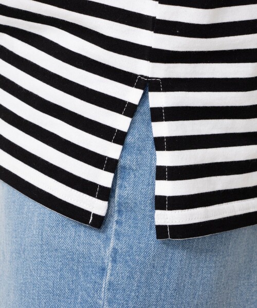 Rie Miller（リエミラー）の「GIZA COTTONロングスリーブTシャツ（Tシャツ/カットソー・レディース・ブラック系その他3/ブルー系その他3/グレー系その他・38）」の5枚目の写真