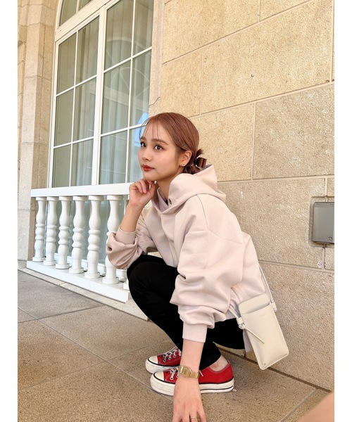 JUMELLE(ジュメロ)の「daily smapho pouch(ボディバッグ/ウエストポーチ・レディース・アイボリー/ブラック・FREE)」の18枚目の写真