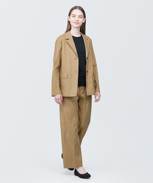 美品　Givenchy ロゴ シルク混 ベージュ テーラードジャケット レディース ジャケット きれいめ テーラードジャケット ミドル丈