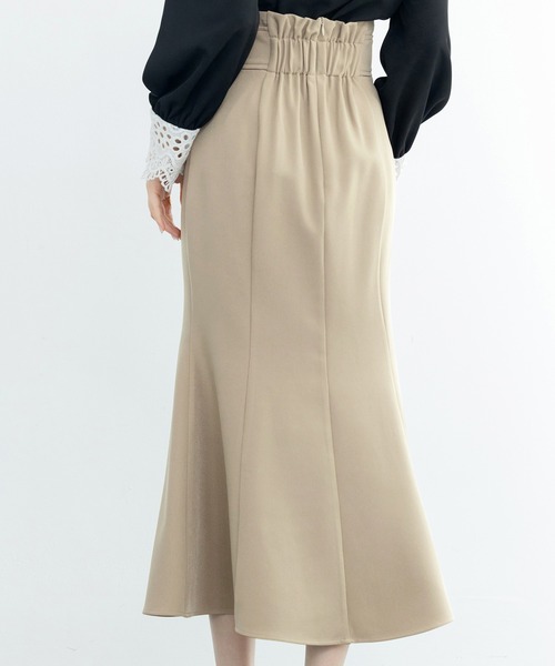 SAISON DE PAPILLON（セゾンドパピヨン）の「ハイウエストマーメイドスカート（スカート・レディース・ブラック/ブラウン/アイボリー/ライトブラウン・S/M/L）」の5枚目の写真