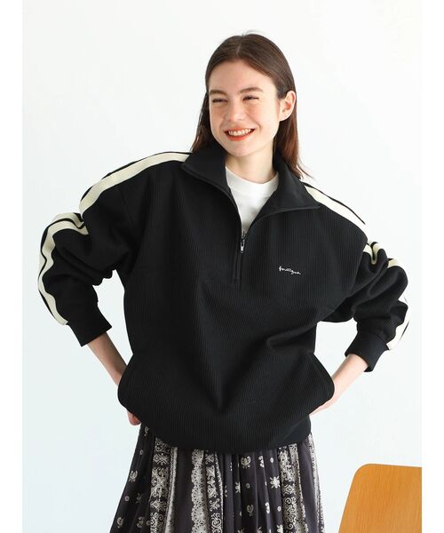CRAFT STANDARD BOUTIQUE(クラフトスタンダードブティック)の「【ユニセックス】ハーフジップラインスウェット(スウェット・レディース・オレンジ/ベージュ/アイボリー/ブラック・L/M/XL)」の20枚目の写真