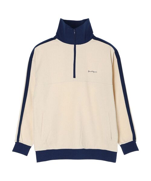 CRAFT STANDARD BOUTIQUE(クラフトスタンダードブティック)の「【ユニセックス】ハーフジップラインスウェット(スウェット・レディース・オレンジ/ベージュ/アイボリー/ブラック・L/M/XL)」の9枚目の写真