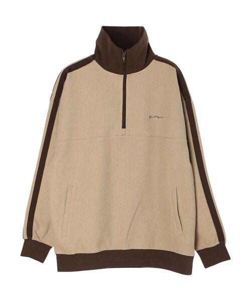 CRAFT STANDARD BOUTIQUE(クラフトスタンダードブティック)の「【ユニセックス】ハーフジップラインスウェット(スウェット・レディース・オレンジ/ベージュ/アイボリー/ブラック・L/M/XL)」の11枚目の写真