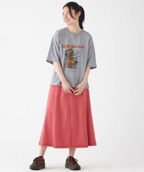 KRIFF MAYER Lady's Collection(クリフメイヤーレディースコレクション)の「リブ切替ピグメントスカート(スカート・レディース・ナチュラル/チャコール/レッド/グリーン/イエロー・MEDIUM/LARGE)」の19枚目の写真