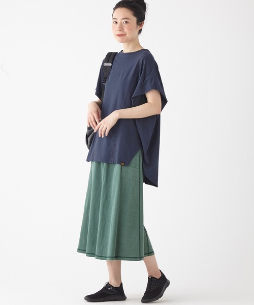 KRIFF MAYER Lady's Collection(クリフメイヤーレディースコレクション)の「リブ切替ピグメントスカート(スカート・レディース・ナチュラル/チャコール/レッド/グリーン/イエロー・MEDIUM/LARGE)」の15枚目の写真
