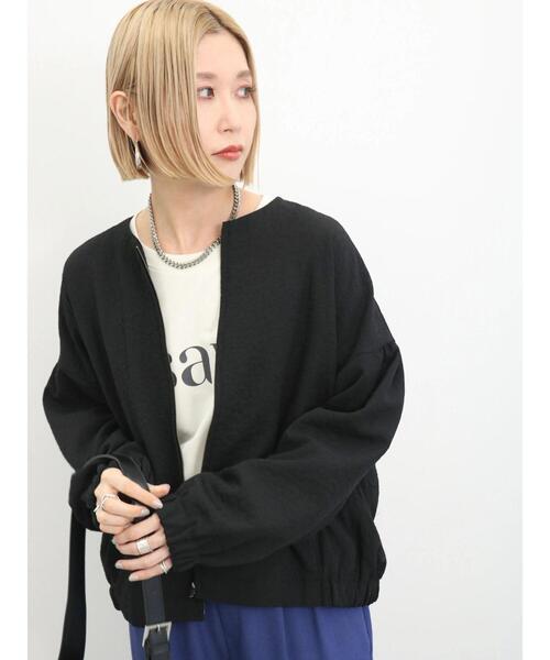 Samansa Mos2 blue（サマンサモスモスブルー）の「インレイプルオーバー（Tシャツ/カットソー・レディース・グレー/イエロー/チャコールグレー/ブルー/オフホワイト・F）」の11枚目の写真