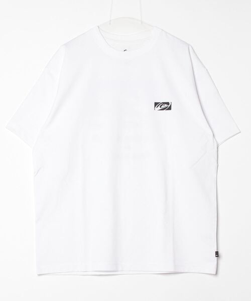 Quiksilver（クイックシルバー）の「【ムラサキスポーツ限定】QUIKSILVER/クイックシルバー 半袖Tシャツ/バックプリントTee オーバーサイズ QST242614M（Tシャツ/カットソー・メンズ・ホワイト×レッド/ホワイト×ブラック/ブラック×ホワイト・M/L）」の4枚目の写真