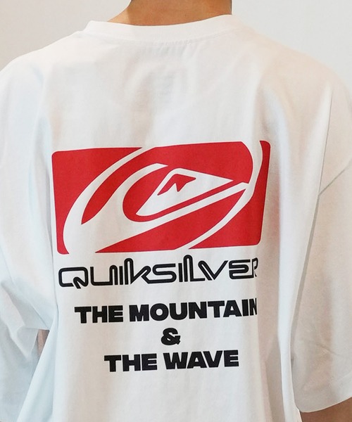 Quiksilver（クイックシルバー）の「【ムラサキスポーツ限定】QUIKSILVER/クイックシルバー 半袖Tシャツ/バックプリントTee オーバーサイズ QST242614M（Tシャツ/カットソー・メンズ・ホワイト×レッド/ホワイト×ブラック/ブラック×ホワイト・M/L）」の11枚目の写真