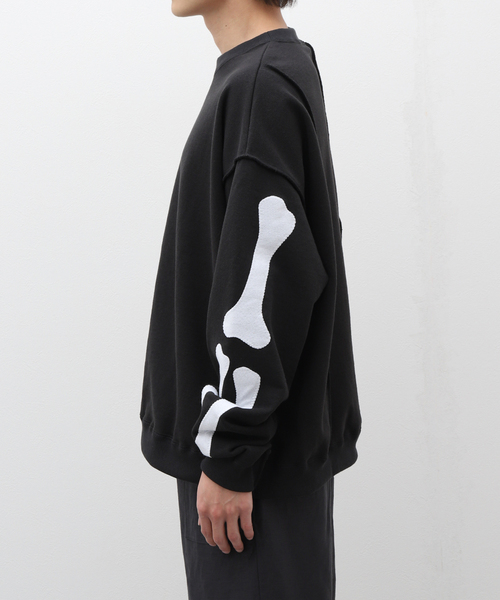 JOINT WORKS(ジョイントワークス)の「【DISCOVERED / ディスカバード】 BONE IN SWEAT(スウェット・メンズ・ブラック・3)」の3枚目の写真