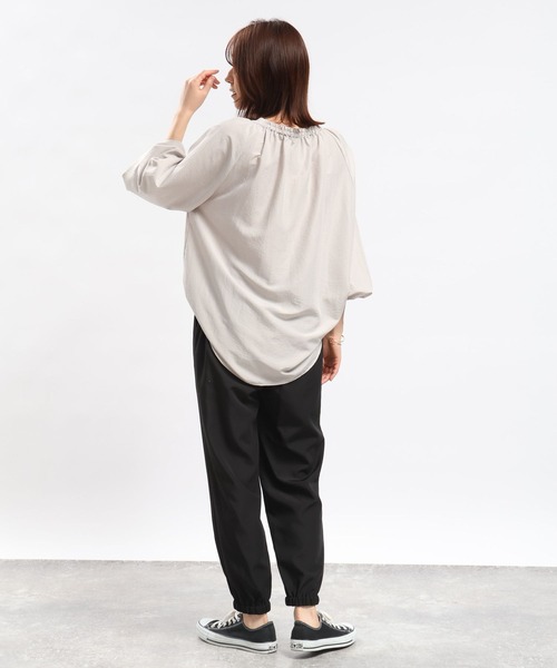 GLOBAL WORK Smile Seed Store（グローバルワーク スマイルシードストア）の「軽やかイージージョグパンツ/987274（その他パンツ・レディース・ベージュ/チャコール/カーキ/ブラック・X-LARGE/LARGE/MEDIUM/SMALL）」の8枚目の写真