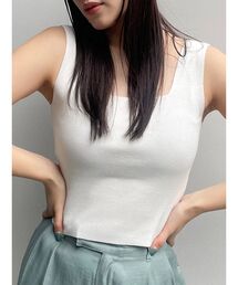 MURUA | クロップトスクエアニットタンク(ニット/セーター)