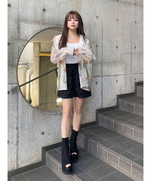 MURUA(ムルーア)の「クロップトスクエアニットタンク(ニット/セーター・レディース・ホワイト/ブラック/ブルー/その他1/その他2・FREE)」の10枚目の写真