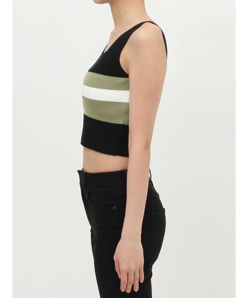 MURUA(ムルーア)の「クロップトスクエアニットタンク(ニット/セーター・レディース・ホワイト/ブラック/ブルー/その他1/その他2・FREE)」の12枚目の写真