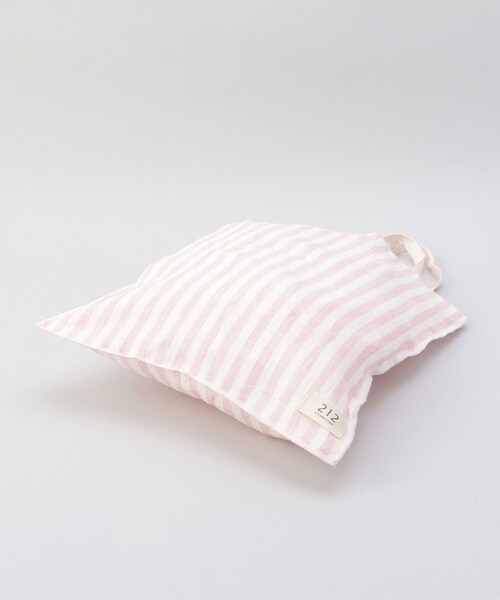 212 KITCHEN STORE(トゥワントゥキッチンストア)の「リネンストライプ エコバッグS WH×PK <212Kオリジナル>(エコバッグ/サブバッグ・レディース・その他・00)」の4枚目の写真
